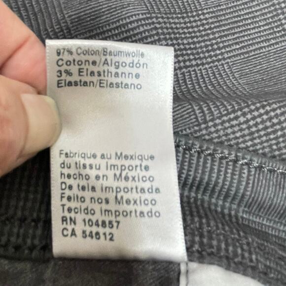 AG Adriano Goldschmied The Everett Slim Straight Gray Plaid Pants Men's 38 x 34 - Picture 6 of 9